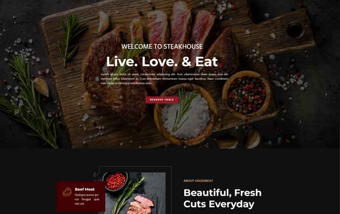 Diseño web para asador
