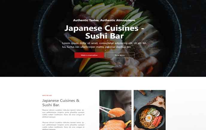 Diseño web para restaurante de sushi