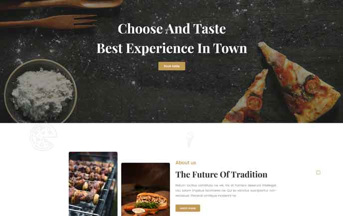 Diseño web para restaurante